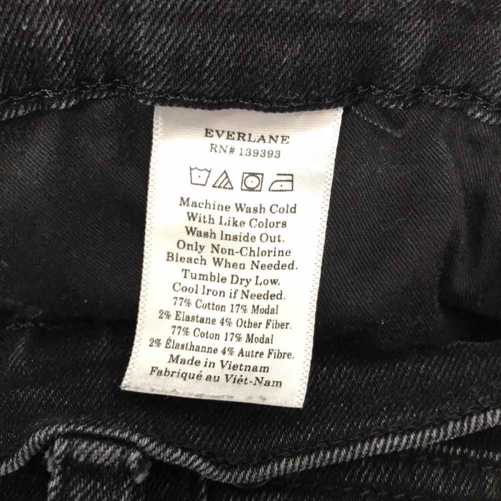 Everlane Faded Black Skinny Jeans - Picture 4 of 4